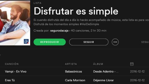 La Caja decidió seguir posicionando su marca en Spotify