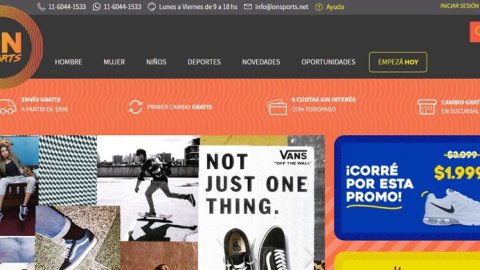 On Sports lanza su página de e-commerce