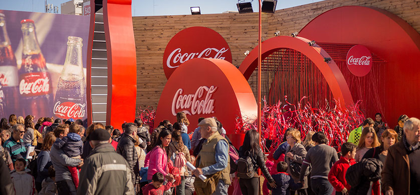 Acción de Geometry Global para Coca-Cola en La Rural