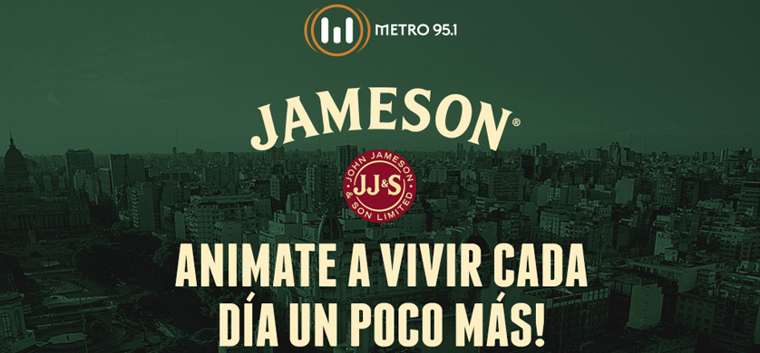 Acción de Jameson Irish Whiskey en FM Metro