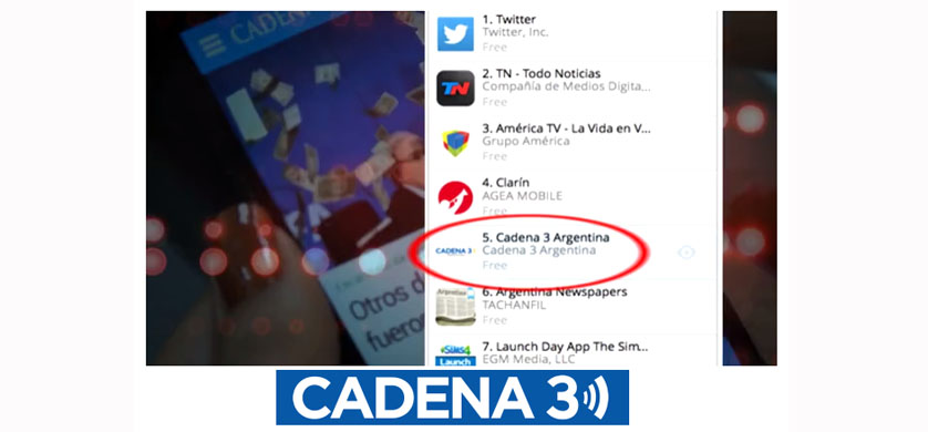 Cadena 3 sigue sumando audiencia a través de su APP