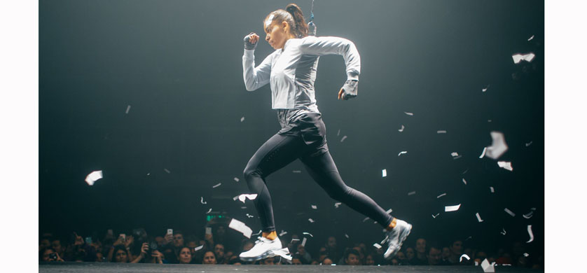 GDI en el lanzamiento de Nike Air Vapormax junto a Fuerza Bruta