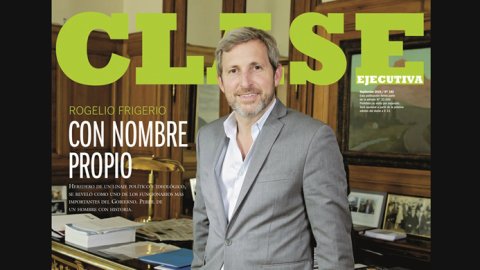 Rogelio Frigerio en la tapa de Clase Ejecutiva