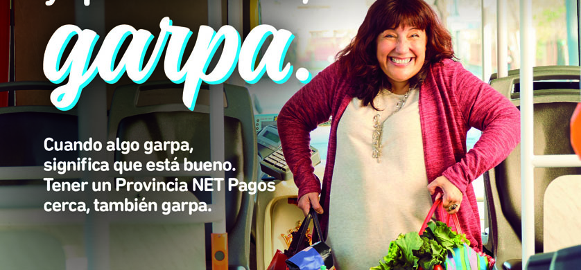 “Garpa”, la nueva campaña de Provincia NET Pagos