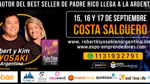 Robert y Kim Kiyosaki llegaron a la Argentina y se presentarán en el ExpoEmprendedores