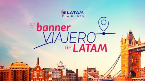 LATAM Airlines integra el Doubleclick de Google en un banner.
