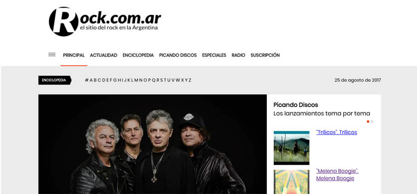 La pagina Rock.com.ar cumple 21 años