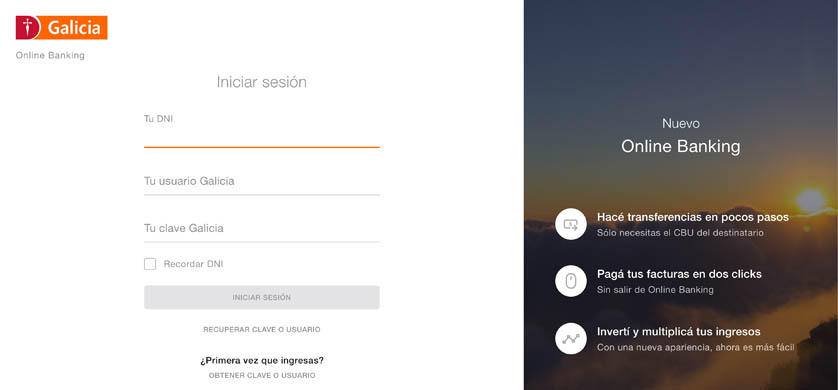 Banco Galicia lanza el nuevo diseño de su Online Banking