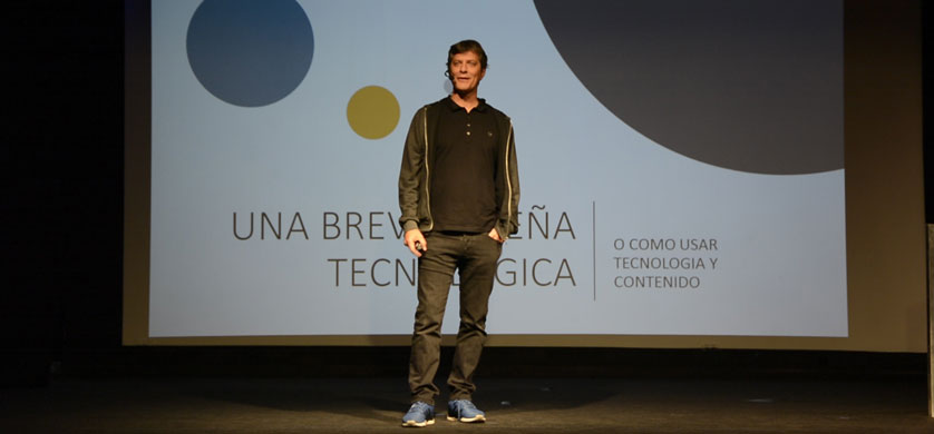 Mario Pergolini dio una conferencia en la Escuela Da Vinci