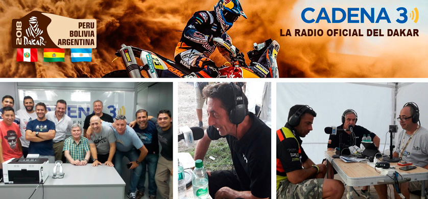 Cadena 3 adquirió los derechos para la transmisión del Rally Dakar 2018