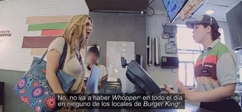 "Un día sin Whopper", la campaña de DAVID para Burger king