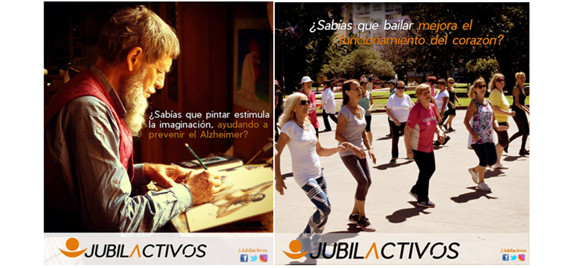 "Jubilactivos", una nueva campaña de bien público