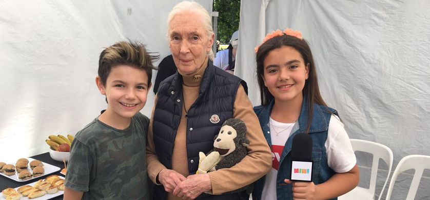 FWTV junto a Jane Goodall en su visita al país