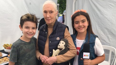 FWTV junto a Jane Goodall en su visita al país