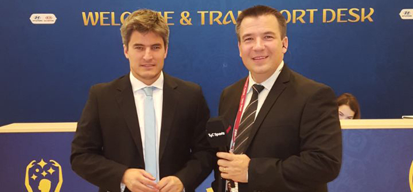 TyC Sports en el sorteo del Mundial de Rusia