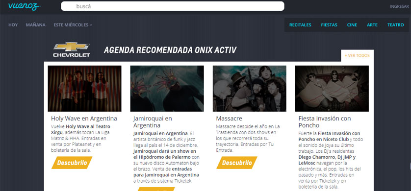 Brand Content de Vuenoz para Chevrolet Onix
