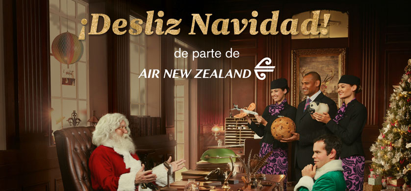 "#Desliz Navidad", la campaña navideña de Air New Zealand