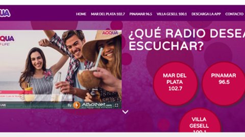 Radio Acqua lanzó su nueva web
