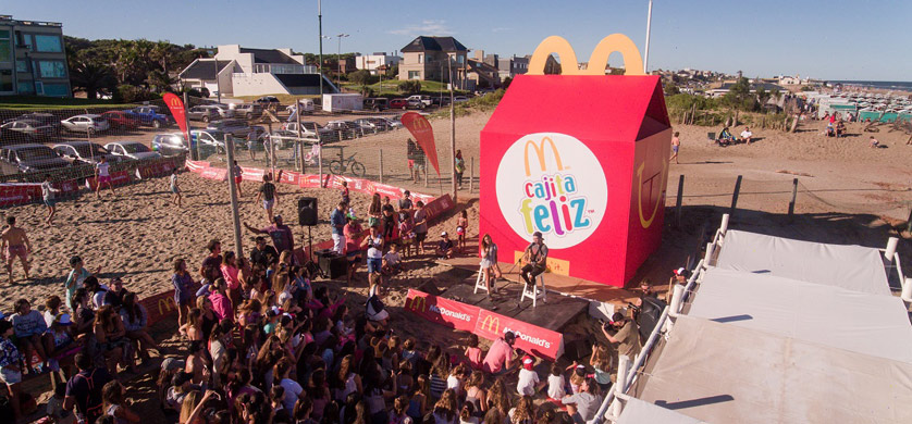 McDonald’s realizó diferentes acciones de verano en Pinamar