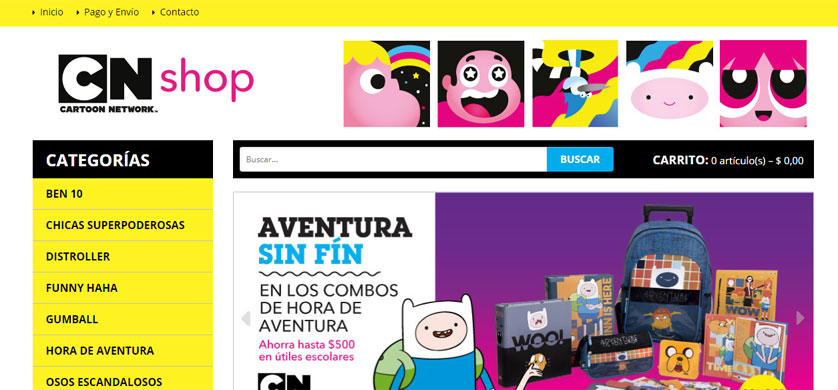 Cartoon Network lanzó su primera tienda online en Argentina