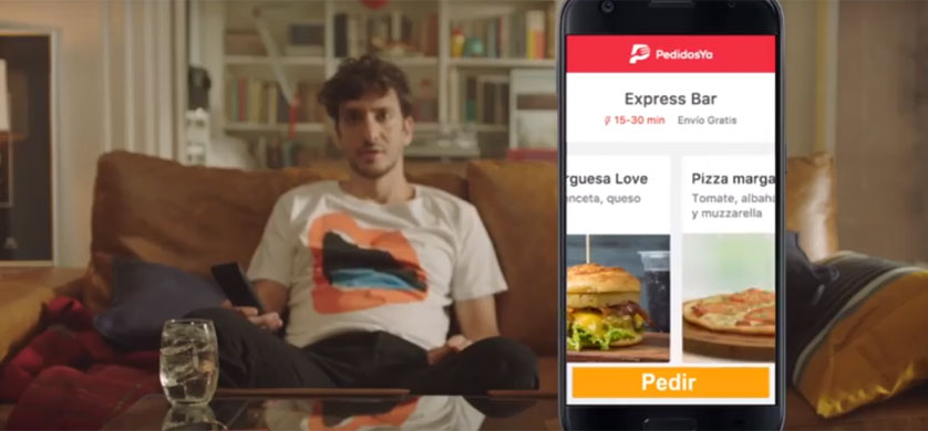“Pedí comida a la velocidad de tu hambre”, de David para PedidosYa