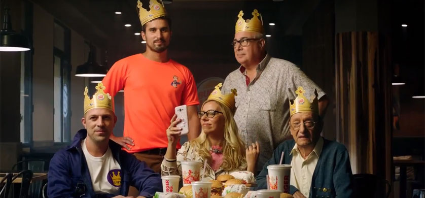 “Reyes”, lo nuevo de David para Burger King