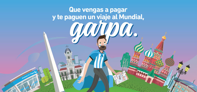“Garpa Mundial”, la campaña de Provincia NET Pagos que te lleva a Rusia