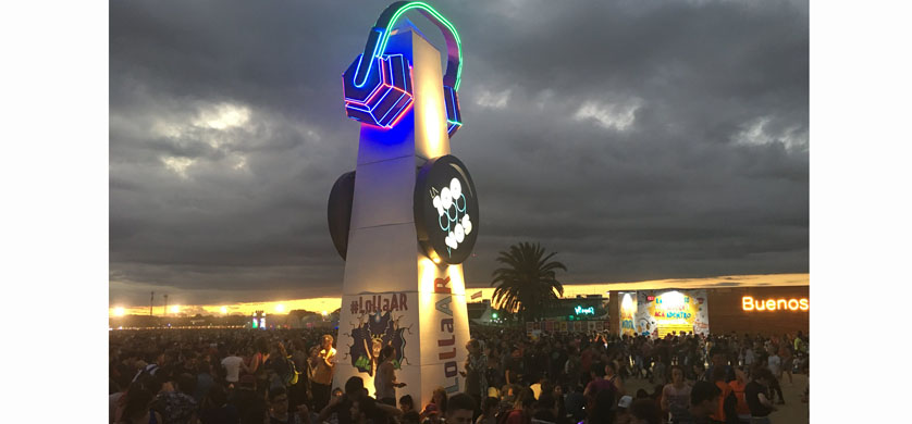 La 100 llevó el ícono de Buenos Aires al Lollapalooza