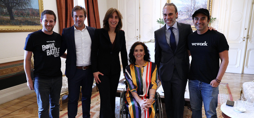 WeWork fue recibida por la vicepresidenta en la Casa Rosada