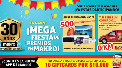 Mayorista Makro festeja 30 años con una campaña
