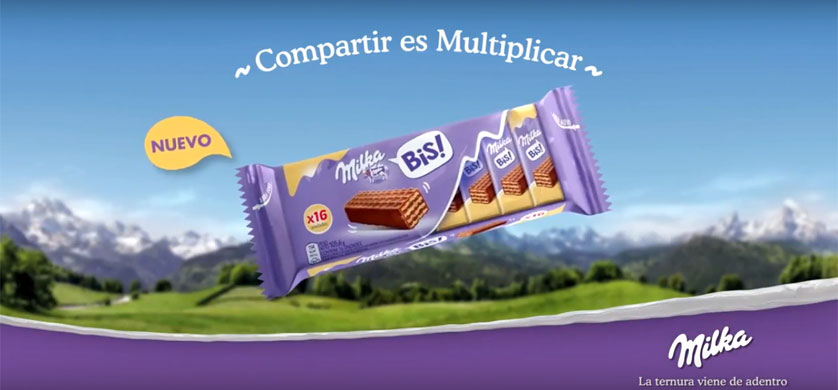 Milka presenta el “Milka Bis” con una campaña de Human Agency