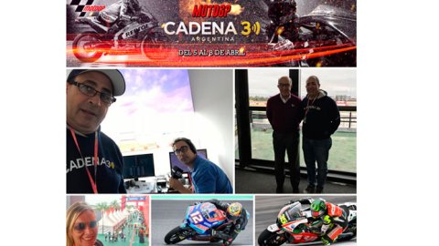 Cadena 3 cubrió el Moto GP en Argentina