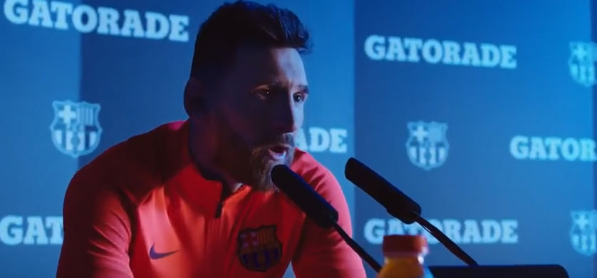 Gatorade presentó el teaser de su campaña con Messi y Suárez