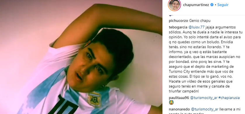 Acción de Turismocity con el Chapu Martínez