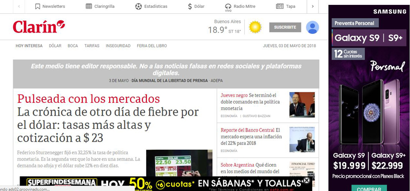 Campaña de los medios en el Día Mundial de la Libertad de Prensa
