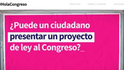 "Hola, ¿Congreso?", una campaña por la transparencia legislativa