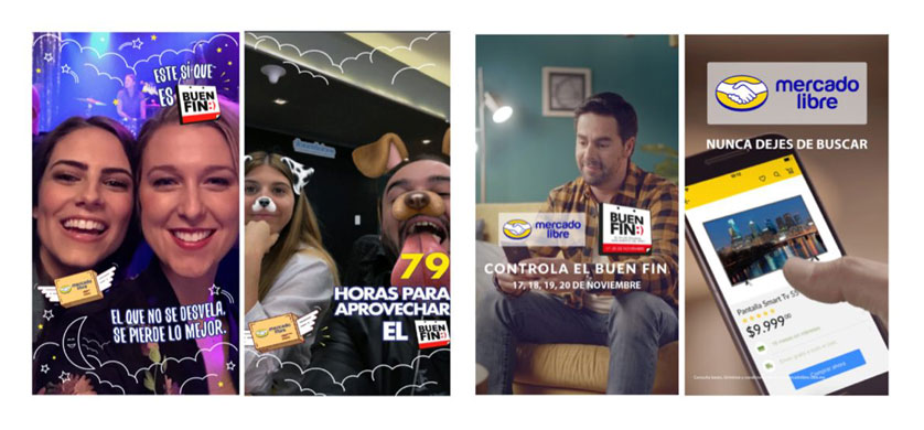 Campaña de Mercado Libre y Snapchat en México