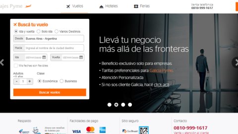 Avantrip y Banco Galicia lanzan Galicia Viajes Pyme