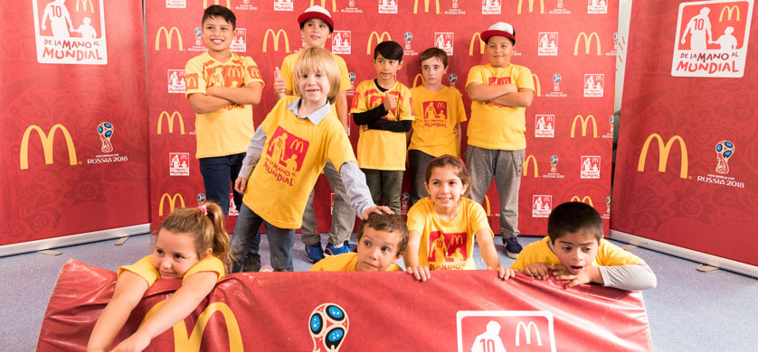 McDonald's presentó a los 11 niños que irán al Mundial