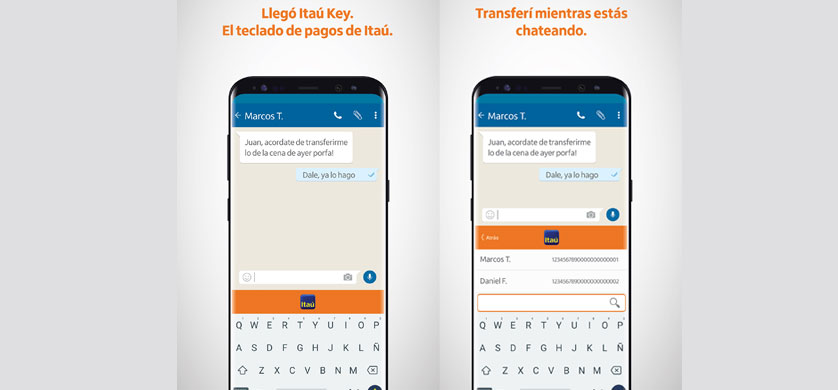 Itaú lanzó una app para transferir dinero por WhatsApp