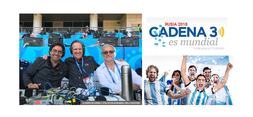 Cadena 3 transmite desde Rusia con la máxima calidad de audio