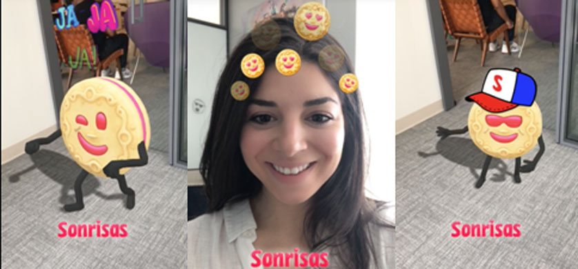 Campaña de Sonrisas Bagley en Snapchat