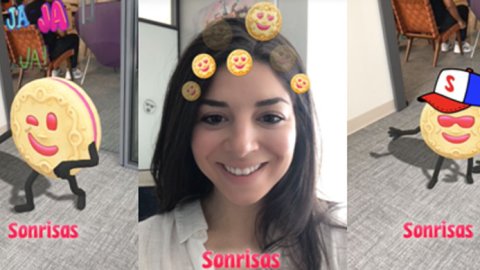 Campaña de Sonrisas Bagley en Snapchat