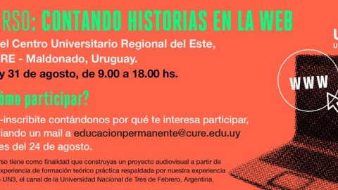 UN3 dará el curso “Contando historias en la web”