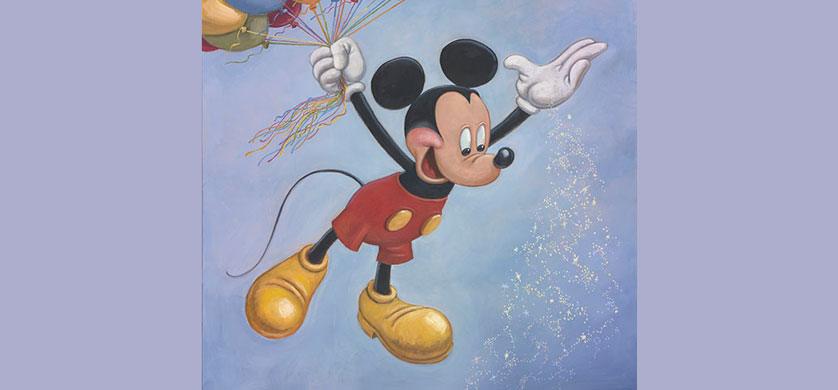 Crearon un retrato de Mickey Mouse por su 90° aniversario