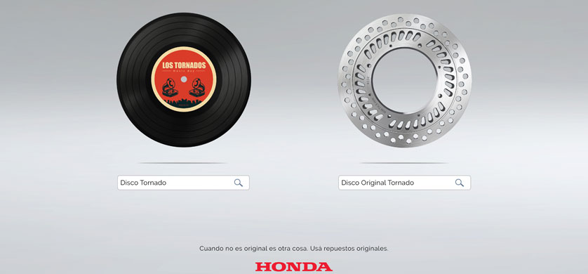 "Si no es original, es otra cosa", de Almacén para Honda Genuine Parts