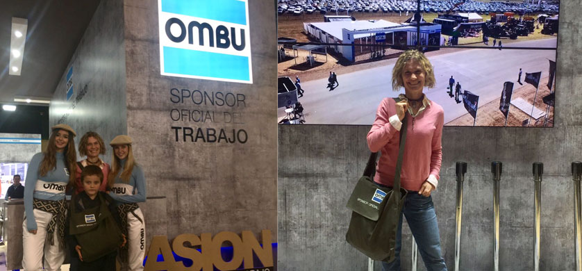 Maru Botana visitó el stand de Ombu en La Rural