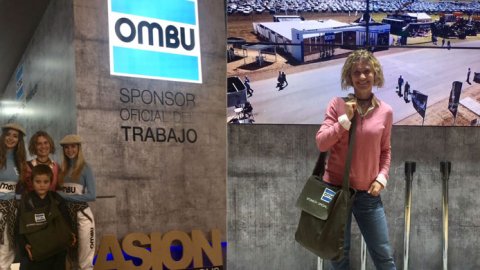 Maru Botana visitó el stand de Ombu en La Rural