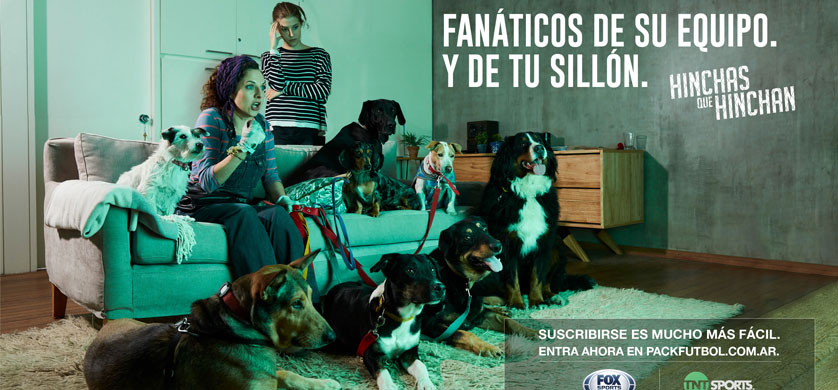 "Hinchas que hinchan", la campaña de Ponce para FOX Sports y TNT Sports