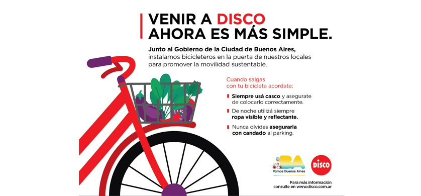 Disco se suma al Programa "Amigos de la Movilidad Sustentable y Segura" del GCBA